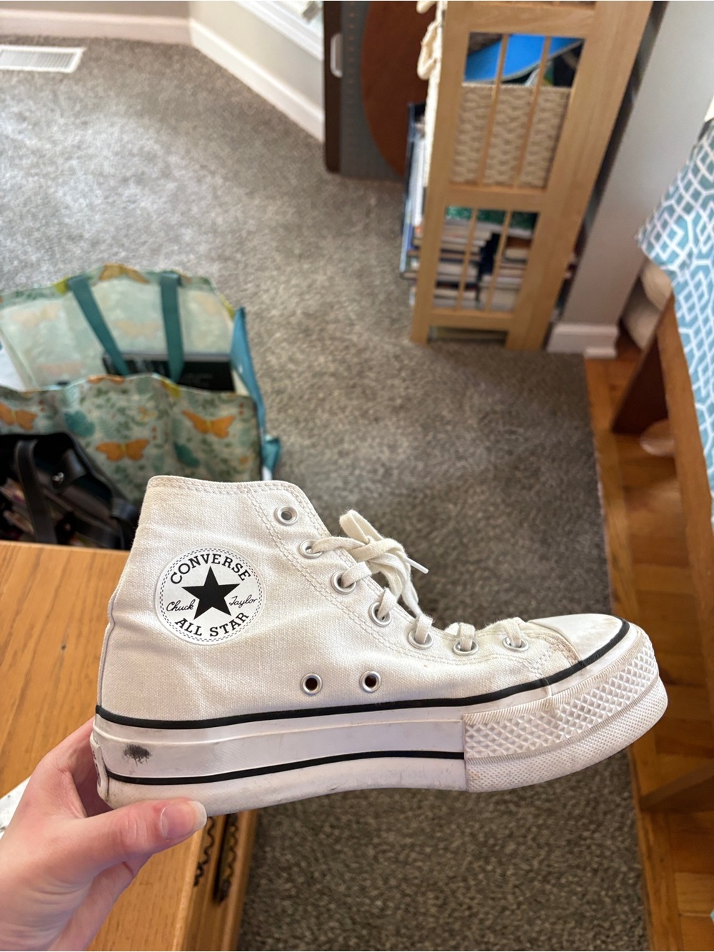 Converse Chuck Taylor All Star High Top Sneakers - White 6.5
